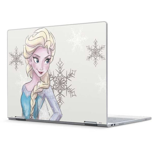 Disney Frozen Elsa Snowflakes Art Pixelbook Skin
